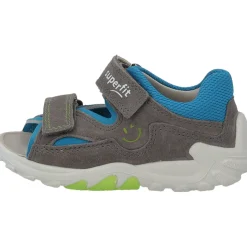 Superfit FLOW 00034, Sandalen (Kinder), Kinder, GRAU/TÜRKIS