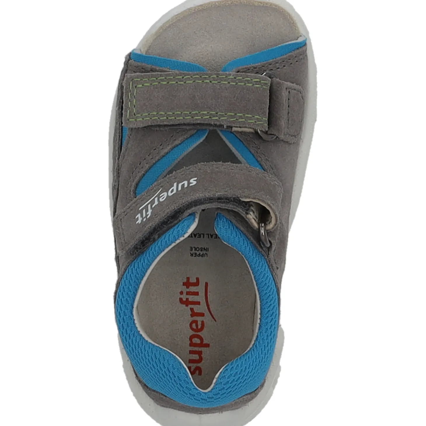 Superfit FLOW 00034, Sandalen (Kinder), Kinder, GRAU/TÜRKIS