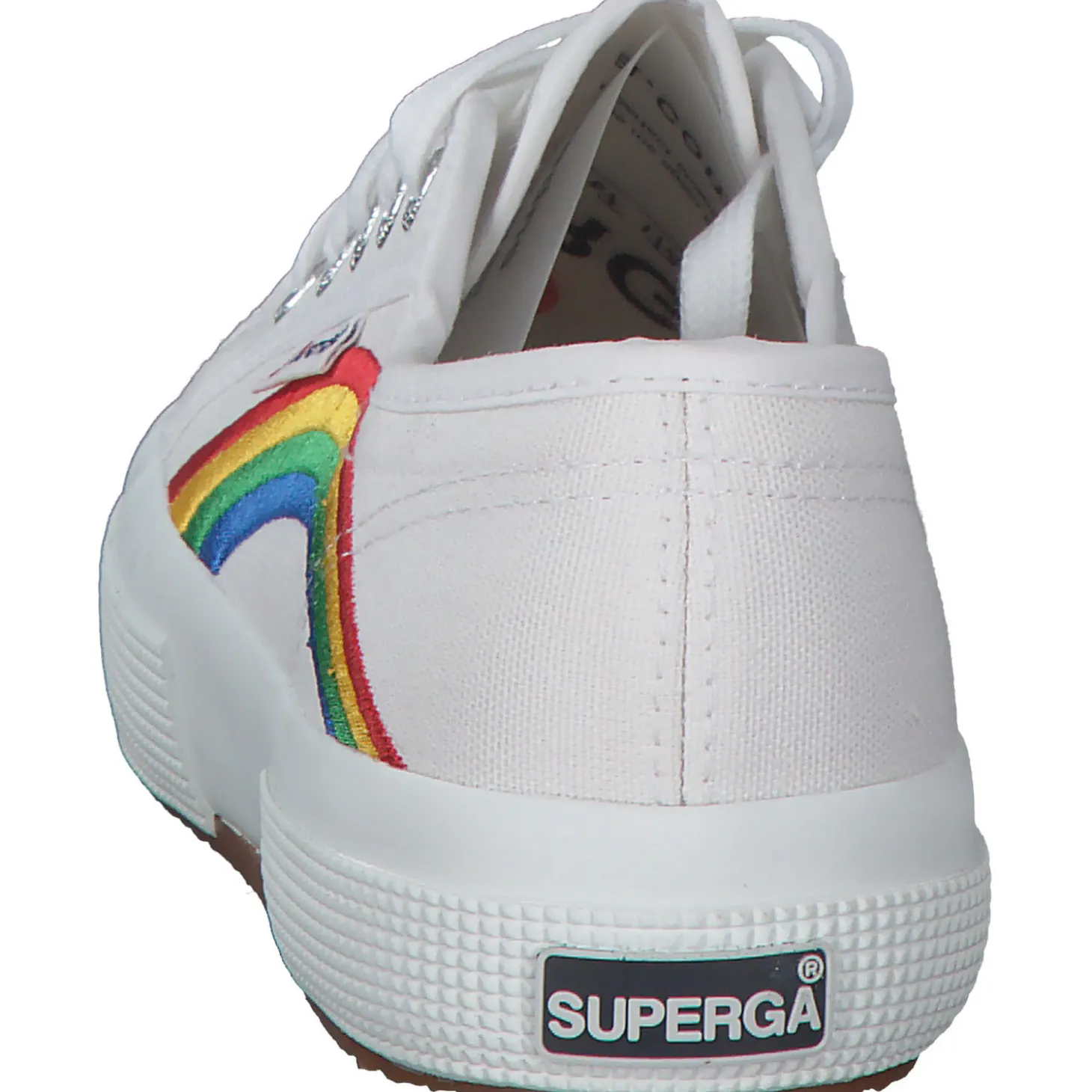 Superga 2750 Rainbow Embroidery S81281W, Sneakers Low, Damen, Weiß
