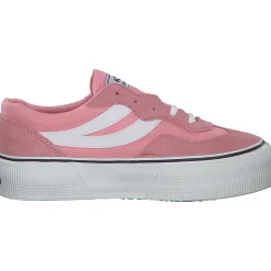 Superga 3041 Revolly Colorblock S1151MW, Schnürschuhe, Damen, pink white
