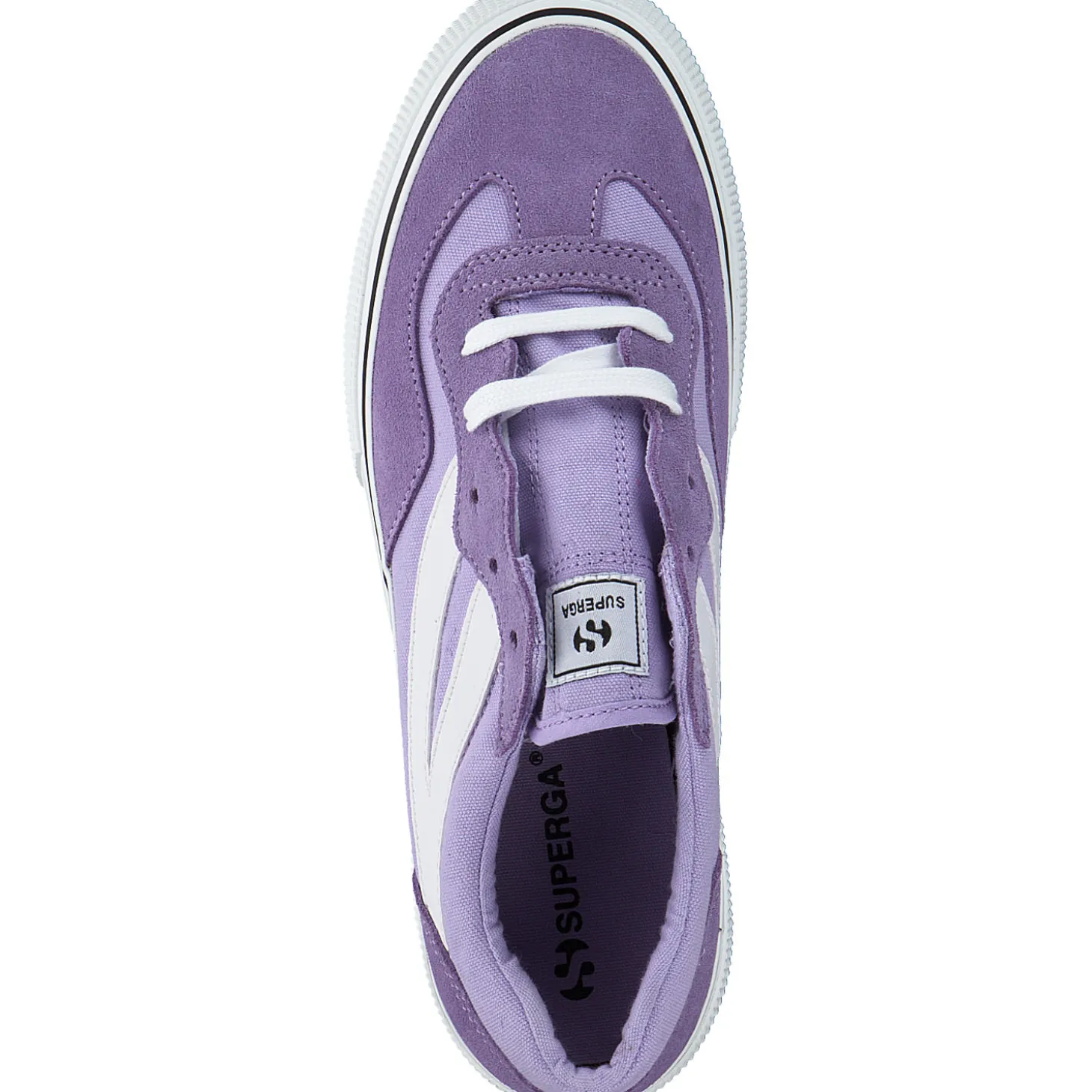 Superga 3041 Revolly Colorblock S1151MW, Schnürschuhe, Damen, violet lilla white
