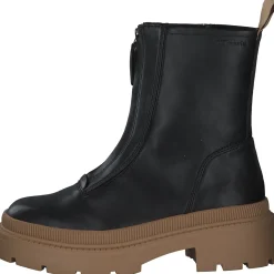 Tamaris 25406, Klassische Stiefeletten, Damen, BLACK/CAMEL