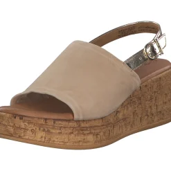 Tamaris 28393-42, Plateau-Sandaletten, Damen, Beige