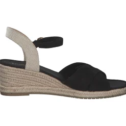 Tamaris 28367, Plateau-Sandaletten, Damen, black