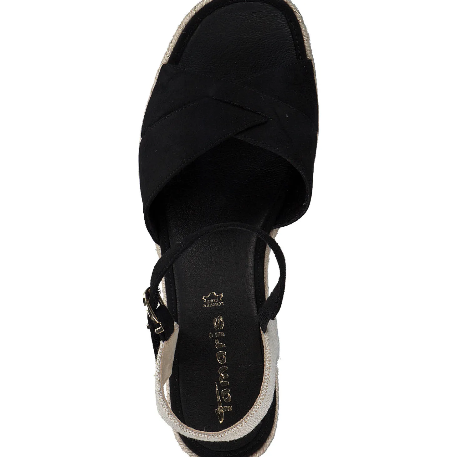 Tamaris 28367, Plateau-Sandaletten, Damen, black