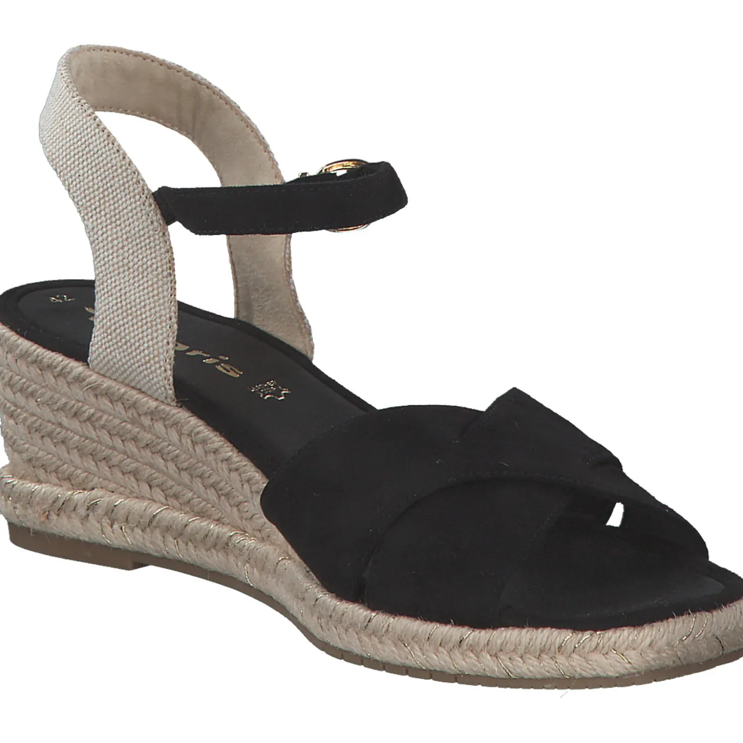 Tamaris 28367, Plateau-Sandaletten, Damen, black