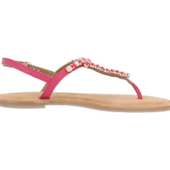 Tamaris 28124, T-Steg-Sandalen, Damen, FUXIA