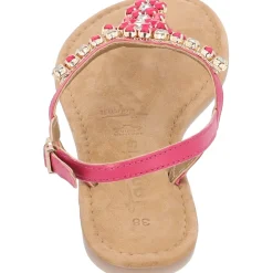 Tamaris 28124, T-Steg-Sandalen, Damen, FUXIA