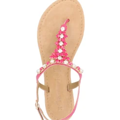 Tamaris 28124, T-Steg-Sandalen, Damen, FUXIA