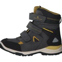 Tom Tailor 4272004 , Winterstiefel, Herren, coal-black-yellow