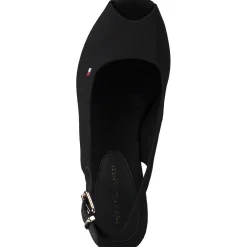 Tommy Hilfiger FW0FW04788, Keilsandaletten, Damen, Schwarz (Black)