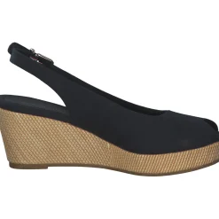 Tommy Hilfiger FW0FW04788, Keilsandaletten, Damen, Blau (Desert Sky)