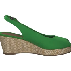 Tommy Hilfiger FW0FW04788, Keilsandaletten, Damen, Grün