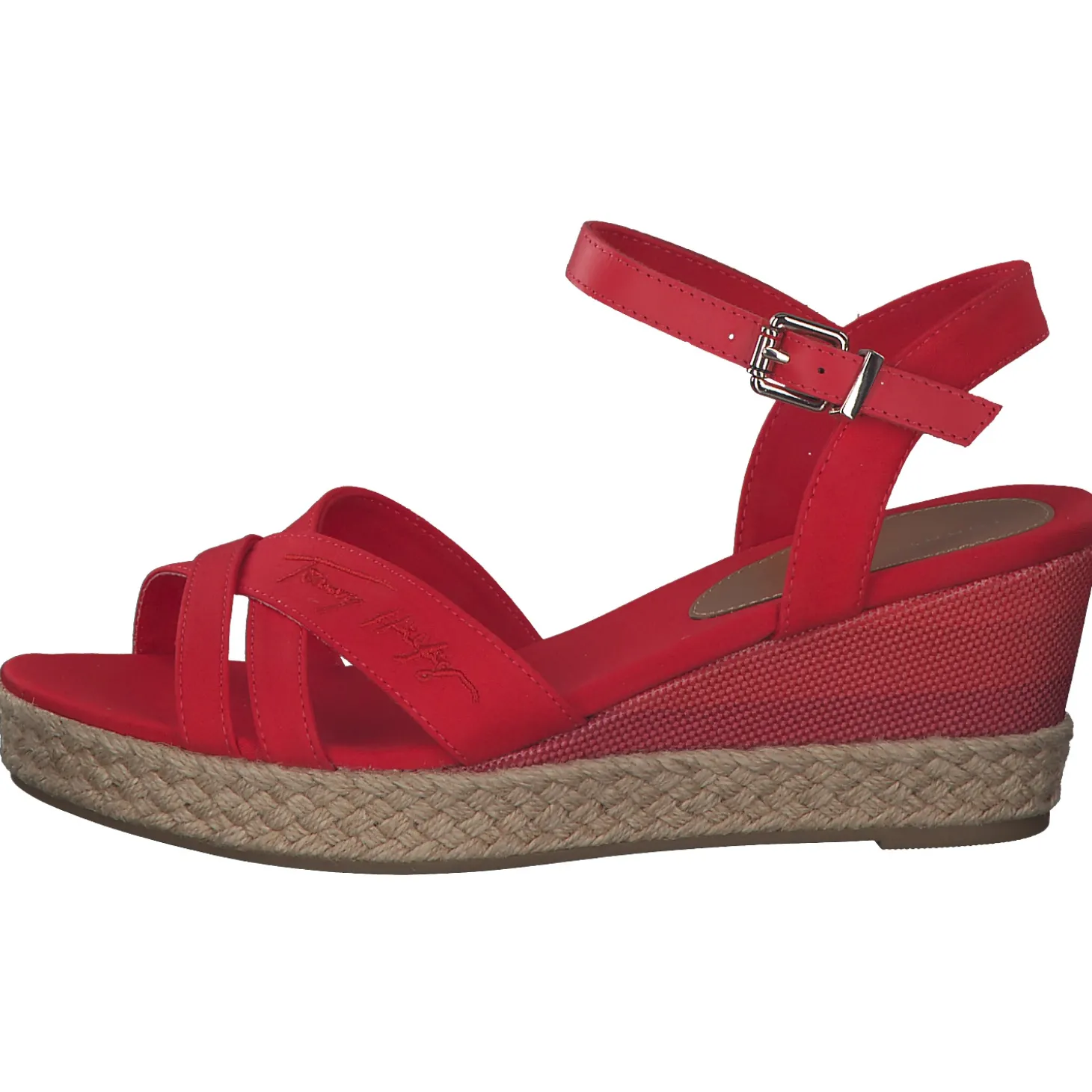 Tommy Hilfiger FW0FW05627, Keilsandaletten, Damen, fireworks