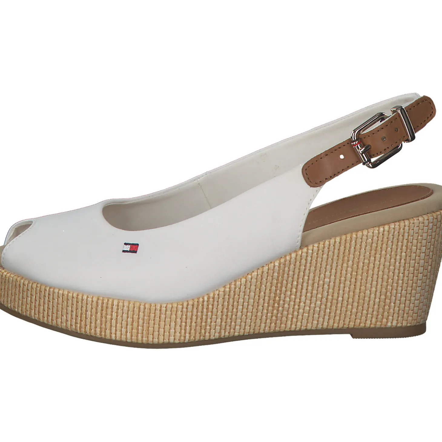 Tommy Hilfiger FW0FW04788, Keilsandaletten, Damen, Weiß (Ivory)