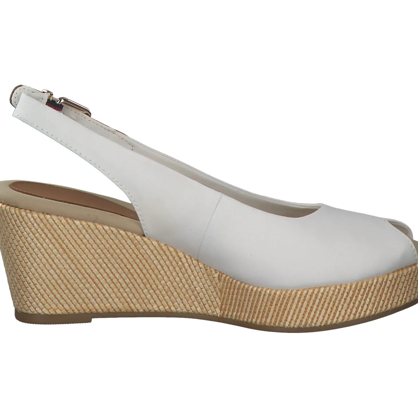 Tommy Hilfiger FW0FW04788, Keilsandaletten, Damen, Weiß (Ivory)