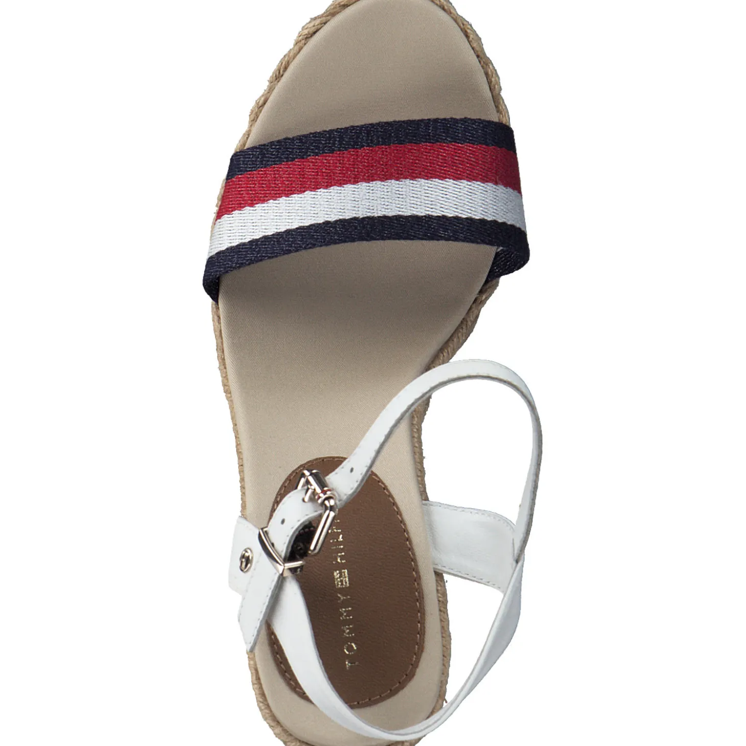 Tommy Hilfiger FW0FW05590, Keilsandaletten, Damen, Weiß