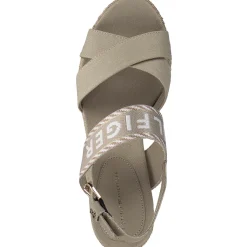 Tommy Hilfiger FW0FW07091, Sandaletten, Damen, sandal wood