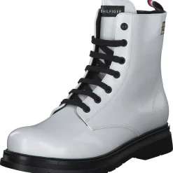 Tommy Hilfiger T4A5-32411, Schnürstiefeletten, Kinder, white