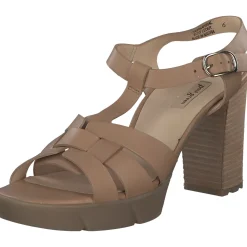 Paul Green 7907, Plateau-Sandaletten, Damen, desert