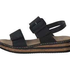 Rieker 62950, Keilsandaletten, Damen, Schwarz