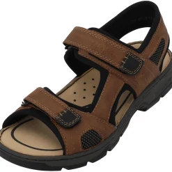Rieker 26156, Outdoorsandalen, Herren, Braun (Mandel/Schwarz)