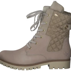 Rieker 78523, Schnürstiefeletten, Damen, Cliff/Beige/Champignon