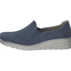 Rieker N3363, Slipper, Damen, lightblue