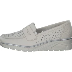 Rieker N3356, Slipper, Damen, offwhite/porzellan