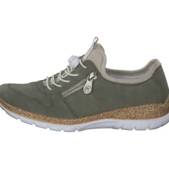 Rieker N42G0, Schnürschuhe, Damen, schilf/perlcreme