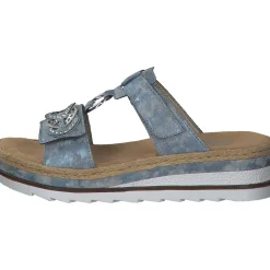 Rieker V7986, Pantoletten & Badeschuhe, Damen, Blau