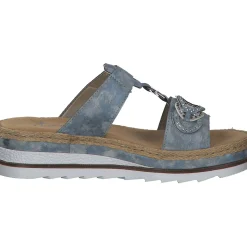 Rieker V7986, Pantoletten & Badeschuhe, Damen, Blau