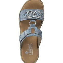 Rieker V7986, Pantoletten & Badeschuhe, Damen, Blau