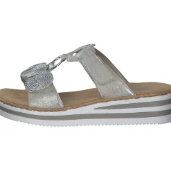 Rieker V02K3, Pantoletten & Badeschuhe, Damen, Silber