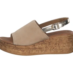 Tamaris 28393-42, Plateau-Sandaletten, Damen, Beige